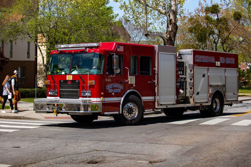Chattanooga FireFighters Train on UTC Campus